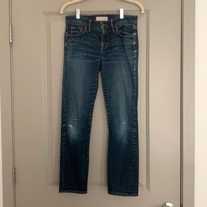 Madewell distressed mid rise jeans
